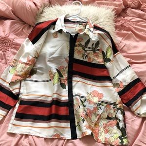 ZARA button up blouse